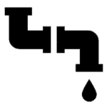 Plumbing leak icon