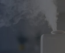 Close-Up of Humidifier Releasing Mist