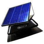 QuietCool 40-Watt Solar Powered Roof Mount Fan Image