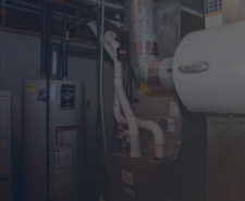 Basement with Furnace Humidifier Setup