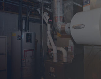 Basement with Furnace Humidifier Setup