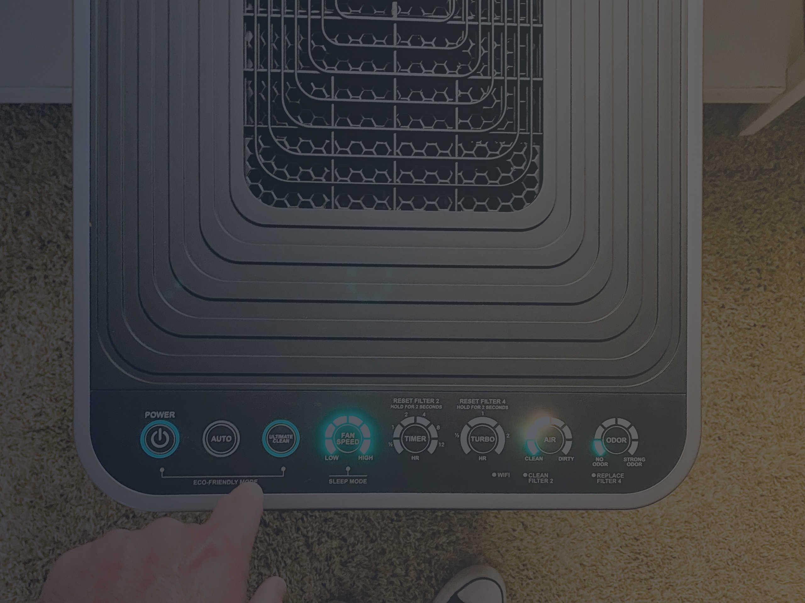 Air Purifier with High Tech Control Panel