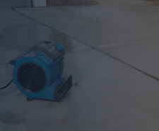 Blower Fan Drying Driveway