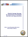 Electric Energy Storage  Assessment of Barriers and Opportunities